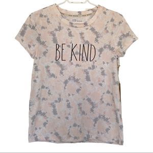 Rae Dunn tie dye be kind short sleeve t shirt XS